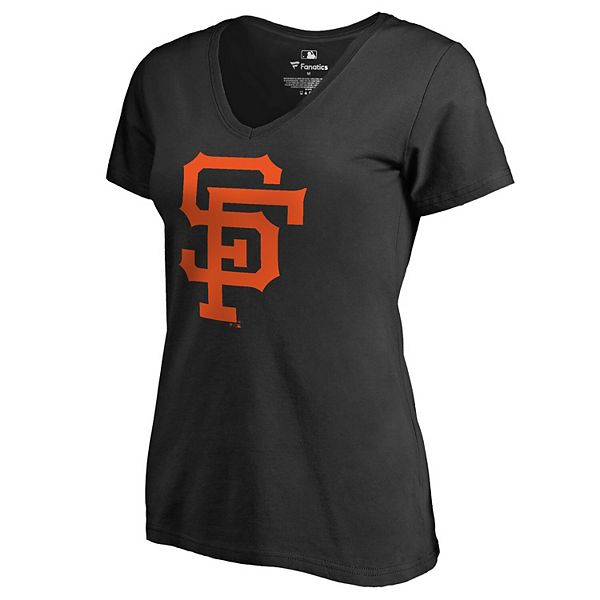 San Francisco Giants Fanatics Branded Women's Logo Fitted T-Shirt - Black