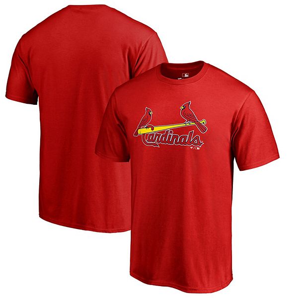 Men's St. Louis Cardinals Fanatics Branded Black Big & Tall Pride Logo  T-Shirt