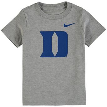 Toddler Nike Heathered Gray Duke Blue Devils Logo T-Shirt