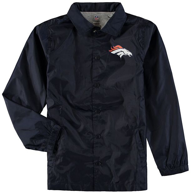 Youth Navy Denver Broncos Bravo Coach Jacket