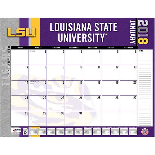 Lsu Tigers 2018 22 X 17 Desk Calendar