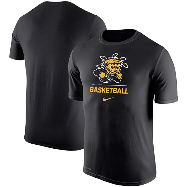 Nike Wichita State Shockers Gold Basketball Long Sleeve T Shirt in