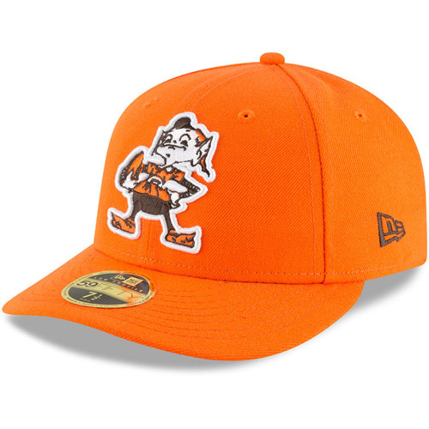 Men's New Era Brown Cleveland Browns 2022 Sideline Brownie The Elf 59FIFTY  Historic Fitted Hat