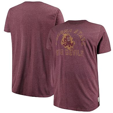 Men's Original Retro Brand Maroon Arizona State Sun Devils Big & Tall Mock Twist T-Shirt