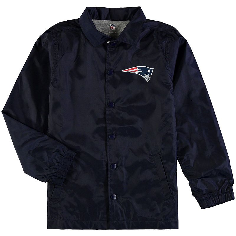 UPC 191044315608 product image for Youth Navy New England Patriots Bravo Coach Jacket, Boy's, Size: Youth XL, Blue | upcitemdb.com