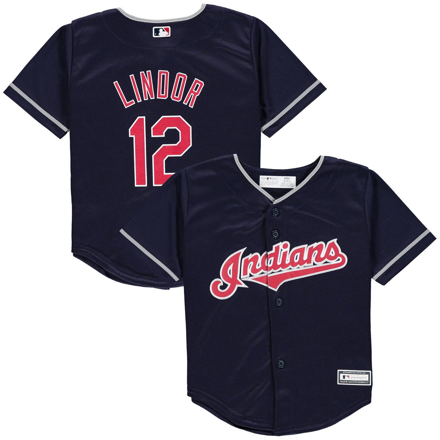 cleveland indians navy jersey