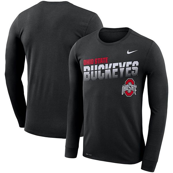 Men's Nike Black Ohio State Buckeyes Sideline Legend Long Sleeve ...