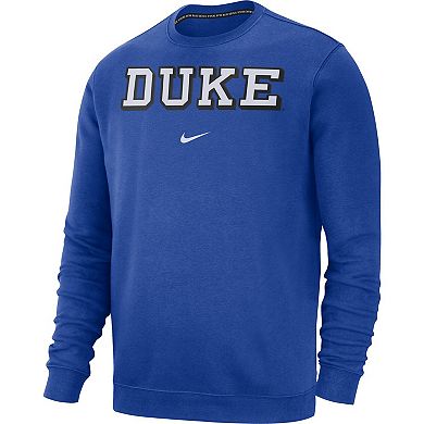 Men's Nike Royal Duke Blue Devils Club Fleece Sweatshirt