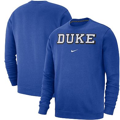 Men's Nike Royal Duke Blue Devils Club Fleece Sweatshirt