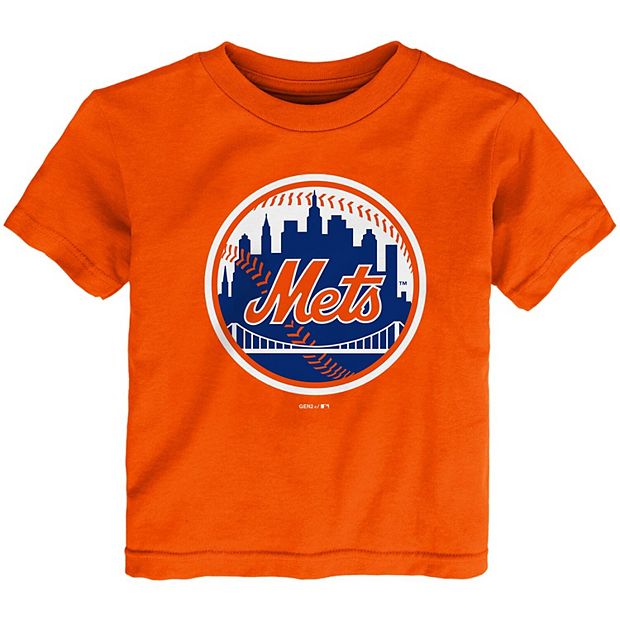 Toddler Orange New York Mets MLB Primary Logo T-Shirt