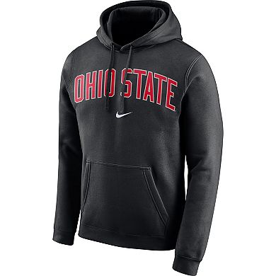 Men's Nike Black Ohio State Buckeyes Arch Club Fleece Pullover Hoodie