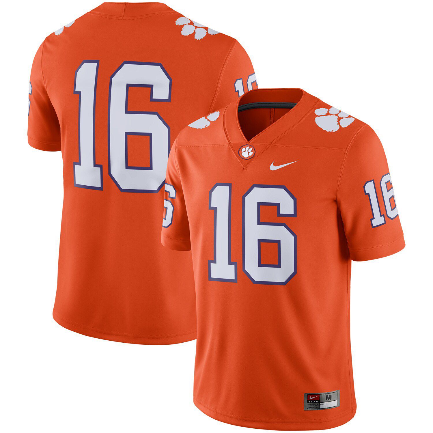 clemson 16 jersey