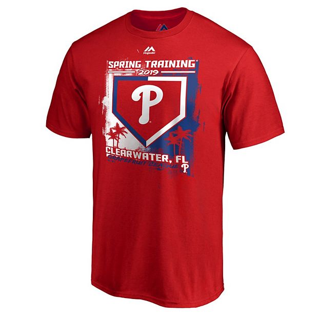 Philadelphia Phillies MLB Florida Spring Training Red Men's Medium Majestic  Shirt