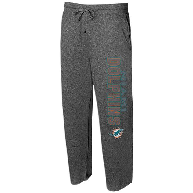 Men's Concepts Sport Charcoal Miami Dolphins Quest Knit Lounge Pants