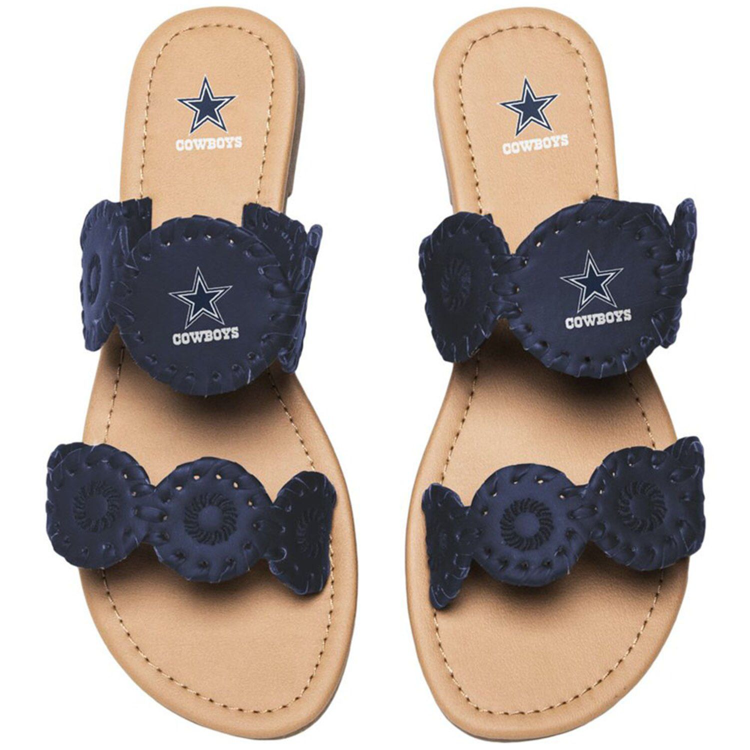 dallas cowboys nike slides