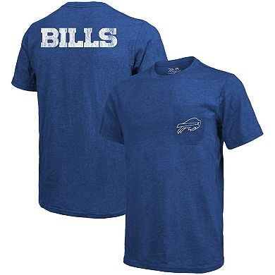 Buffalo Bills Majestic Threads Tri-Blend Pocket T-Shirt - Royal