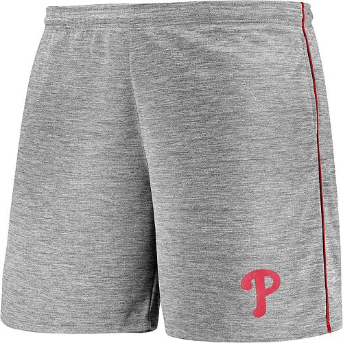 Men's Majestic Heathered Gray Philadelphia Phillies Big & Tall Team Shorts