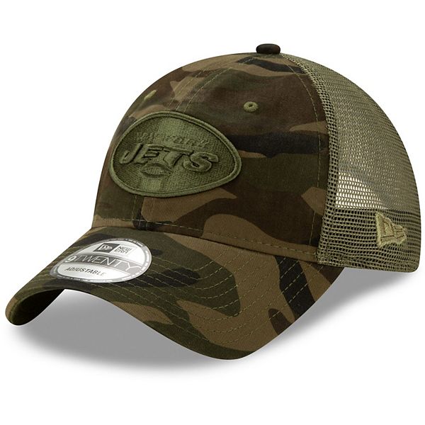 New Era New York Jets Camo 9Forty A Frame Trucker Snapback Hat