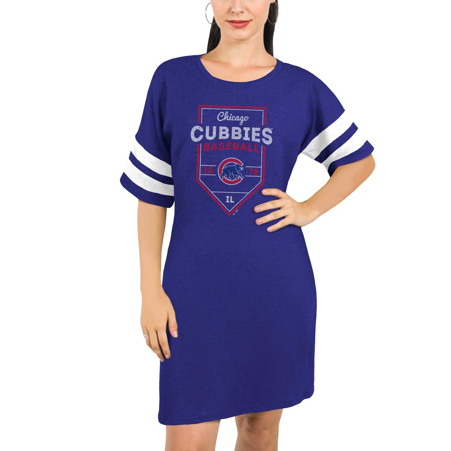 royal blue t shirt dress