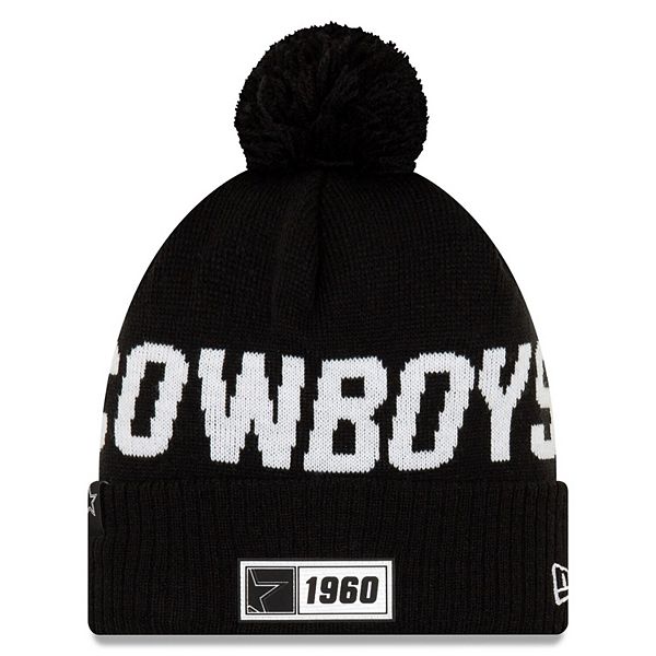 Dallas Cowboys New Era 2023 NFL Crucial Catch Cuffed Knit Hat - Black