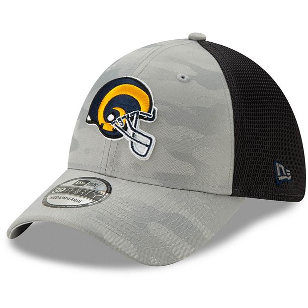 New Era Men's Los Angeles Rams Game Adjustable Grey Bucket Hat