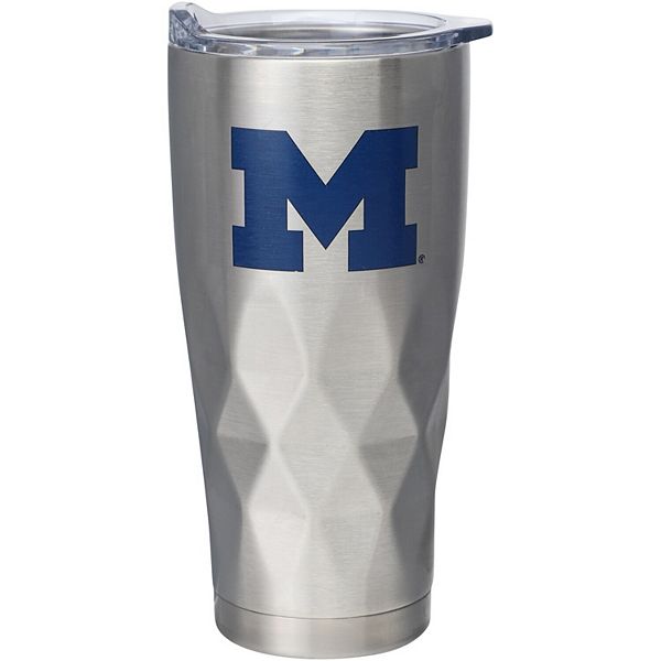 Michigan Wolverines 22oz. Diamond Bottom Stainless Steel Tumbler