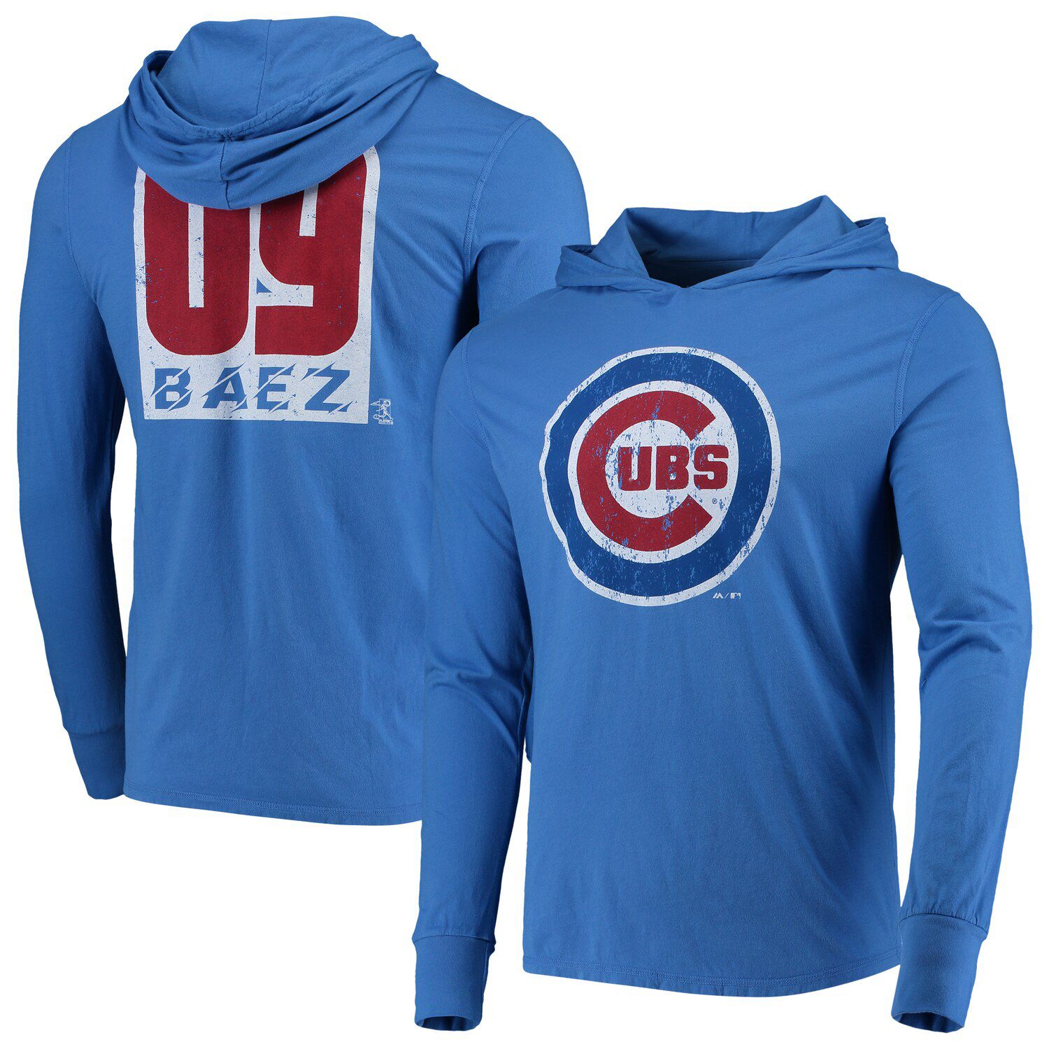 cubs hooded t shirt