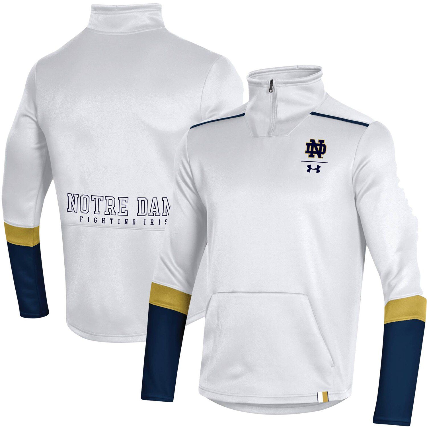 notre dame under armour quarter zip