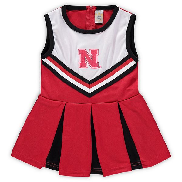 Girls Preschool Toddler Scarlet Nebraska Cornhuskers One Piece Cheer Dress