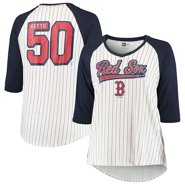 NEW MLB Mookie Betts Boston Red Sox T Shirt Women Ladies L Large - Tri  Blend NWT