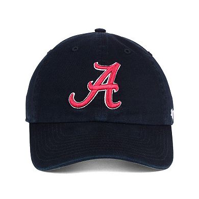 Men's '47 Black Alabama Crimson Tide Vintage Clean Up Adjustable Hat