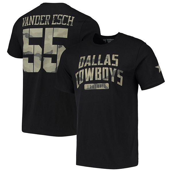 Men's Leighton Vander Esch Black Dallas Cowboys Camo Name & Number