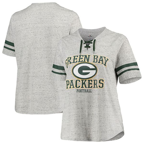 Green Bay Packers Women's V-Neck T-shirt Dress Short Sleeve Dress