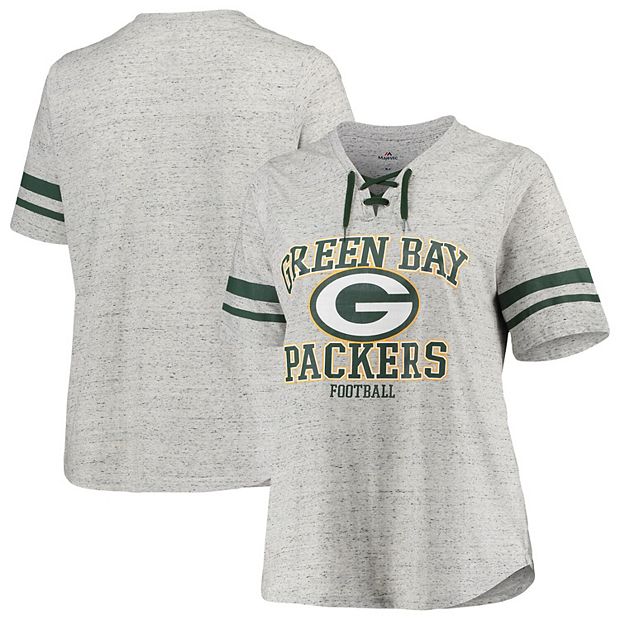 Men's Fanatics Branded Heathered Gray Green Bay Packers Big & Tall Practice Long Sleeve T-Shirt