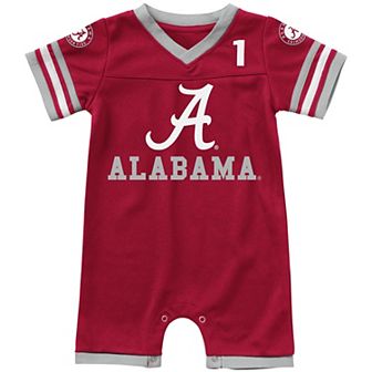 Infant Colosseum Crimson Alabama Crimson Tide Bumpo Football Romper