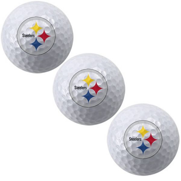 McArthur Pittsburgh Steelers 3-Pack Team Logo Golf Balls 