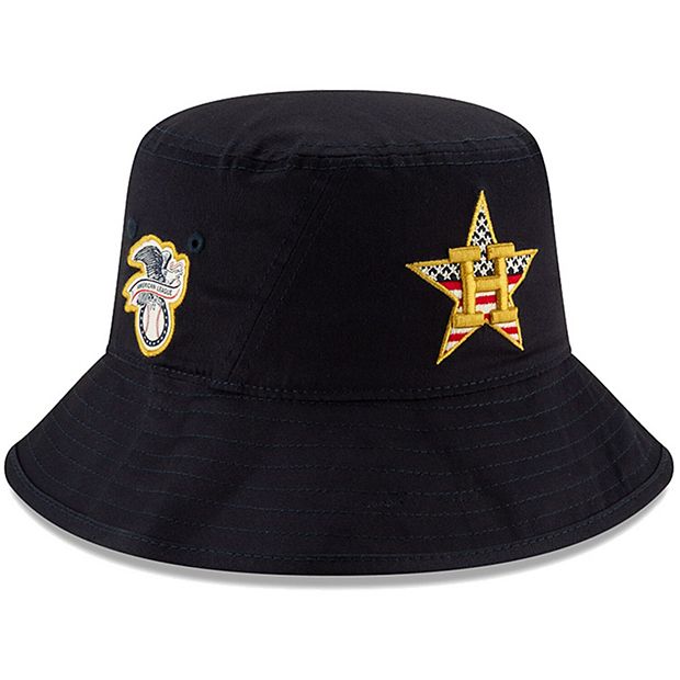 Houston Astros 2018 JULY 4TH STARS N STRIPES BUCKET Navy Hat