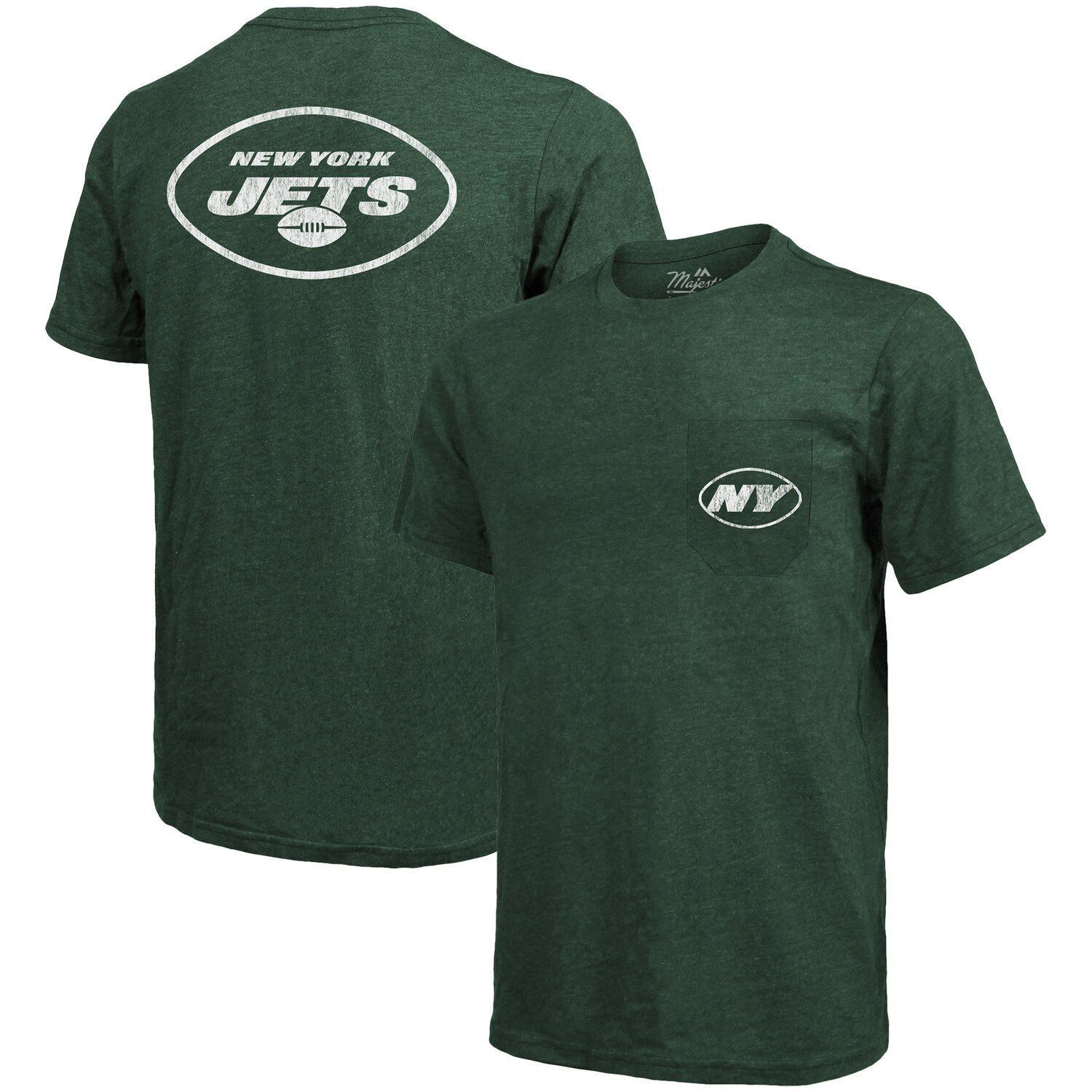 Men's Starter Heathered Gray New York Jets Prime Time T-Shirt Size: Medium