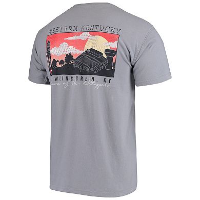 Western Kentucky Hilltoppers Comfort Colors Campus Scenery T-Shirt - Gray