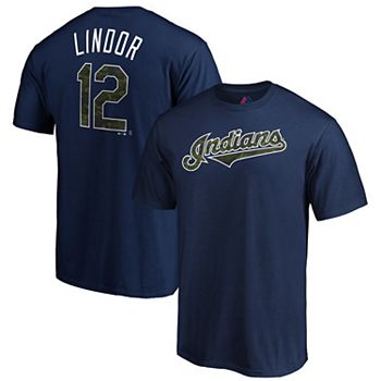 Cleveland Indians Francisco Lindor Majestic Women's Jersey M MLB