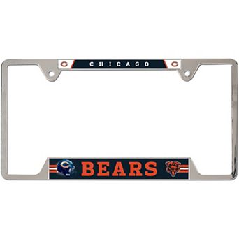 WinCraft Chicago Bears Chrome Plated Metal License Plate Frame