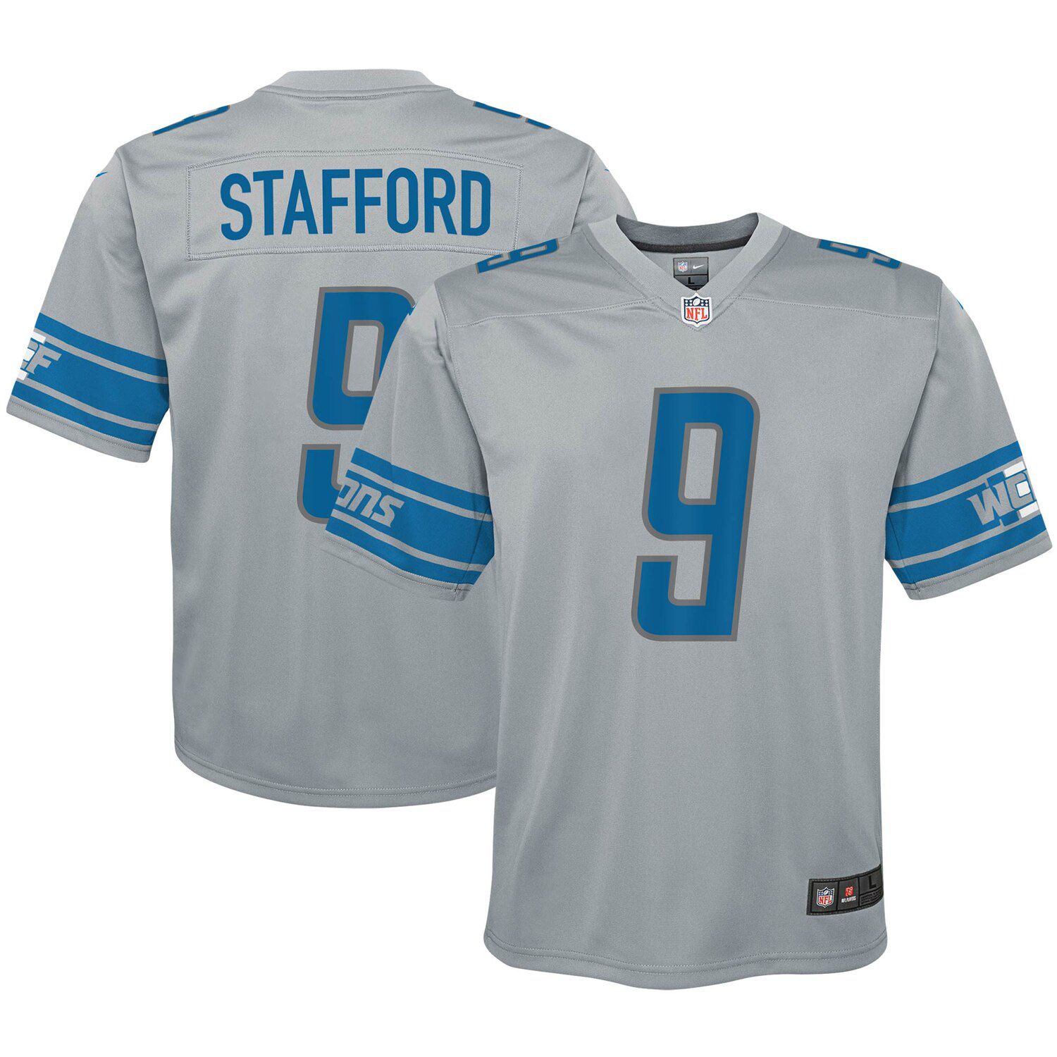 detroit lions silver jersey