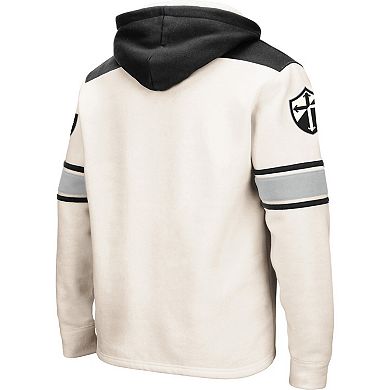 Men's Colosseum Cream Providence Friars 2.0 Lace-Up Pullover Hoodie