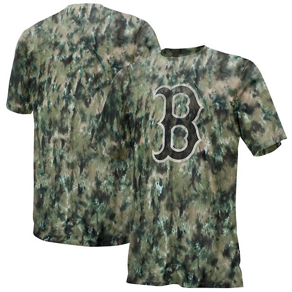Men's Black/Tan Boston Red Sox Camo T-Shirt