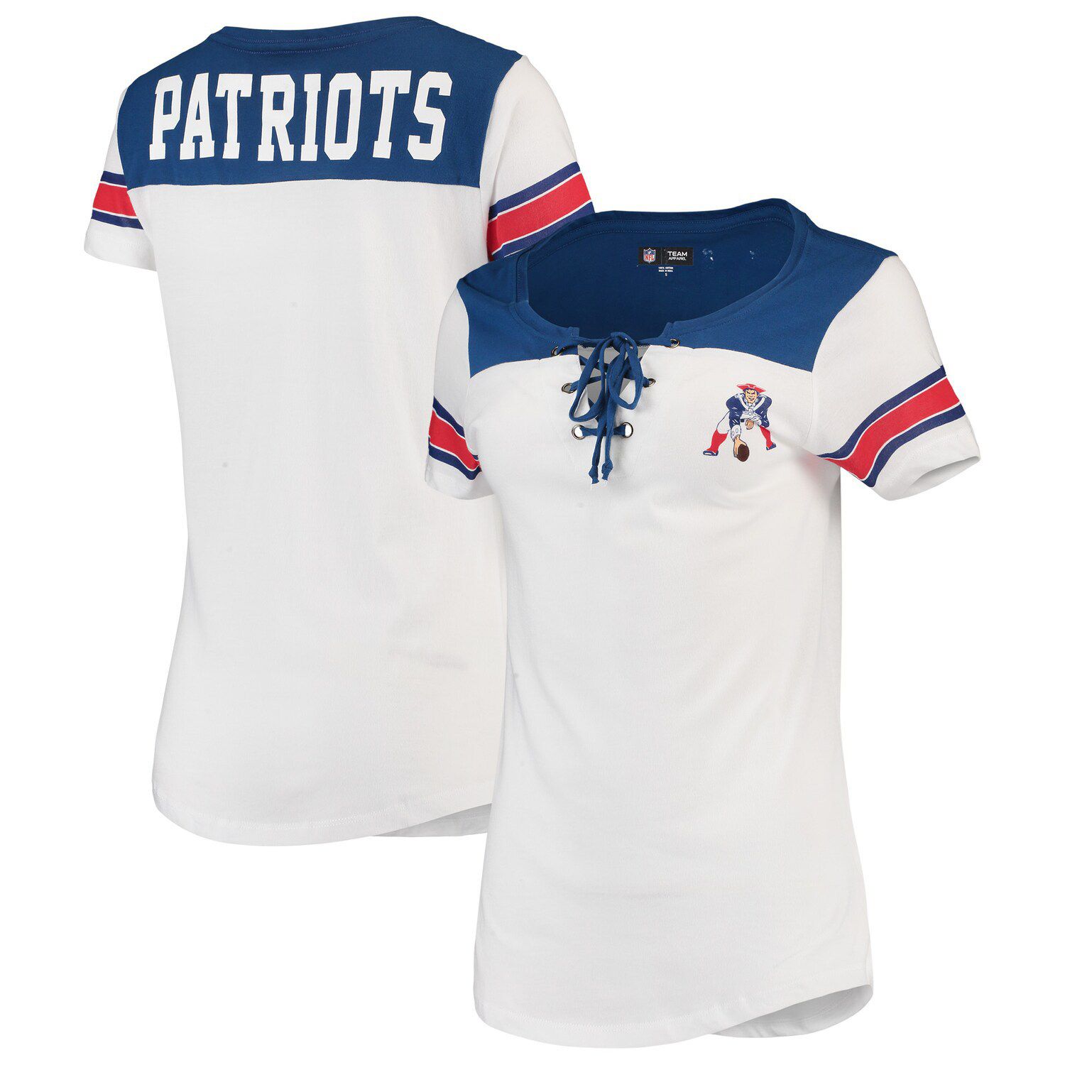 white new england patriots shirt