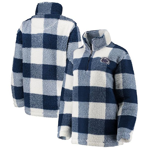 Women's Concepts Sport Navy Penn State Nittany Lions Mainstay Lightweight  Flannel Plaid Pullover Hoodie - ShopStyle