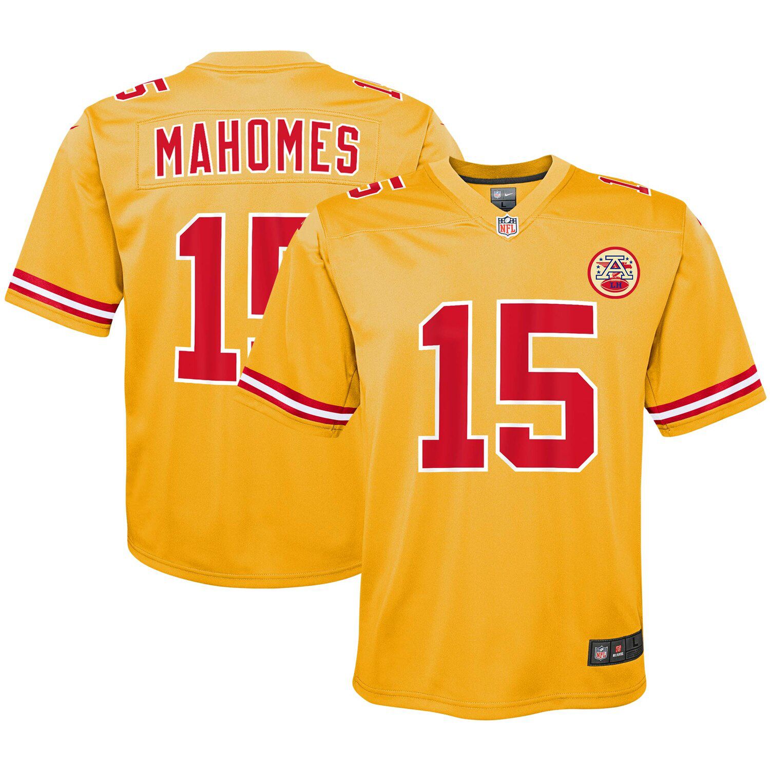 mahomes yellow jersey