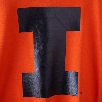 Women's Colosseum Orange Illinois Fighting Illini Trey Dolman Long Sleeve T-Shirt
