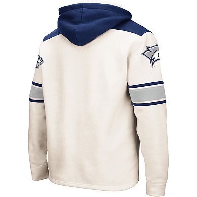 Men's Colosseum Cream New Hampshire Wildcats 2.0 Lace-Up Hoodie
