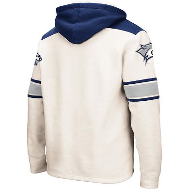 Men's Colosseum Cream New Hampshire Wildcats 2.0 Lace-Up Pullover Hoodie